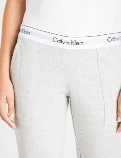 Calvin Klein Modern Cotton Cotton-jersey Jogging Bottoms -Reis Clothing Shop 109 3003262 QS5716E 020GREYHEATHER ALT04