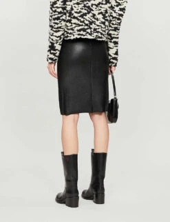 Commando COM FAUX LTHR MIDI SKIRT -Reis Clothing Shop 1094 3005735 SK11 BLACK ALT02