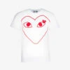 Comme Des Garçons Play Heart-logo Cotton-jersey T-shirt