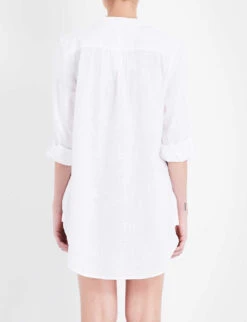 Seafolly Boyfriend Cotton Beach Shirt -Reis Clothing Shop 186 3000714 52815TO WHITE ALT02