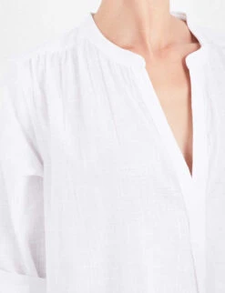 Seafolly Boyfriend Cotton Beach Shirt -Reis Clothing Shop 186 3000714 52815TO WHITE ALT04