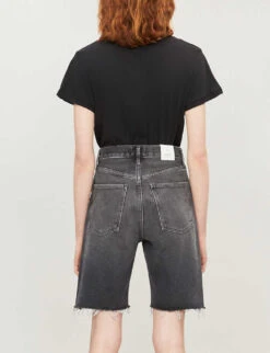 Paige Zaya V-neck Cotton And Modal-blend T-shirt -Reis Clothing Shop 188 3002369 5008E886260 FADEDBLACK ALT02