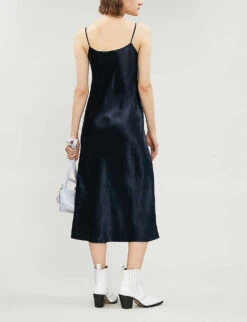 Vince Sleeveless Satin Slip Midi Dress -Reis Clothing Shop 197 3004397 VR68551013 COASTAL ALT02