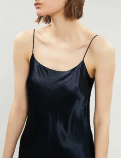 Vince Sleeveless Satin Slip Midi Dress -Reis Clothing Shop 197 3004397 VR68551013 COASTAL ALT03
