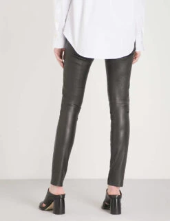 Joseph Panelled Stretch-leather Trousers -Reis Clothing Shop 793 10038 JF0001800010 BLACK ALT02