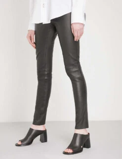Joseph Panelled Stretch-leather Trousers -Reis Clothing Shop 793 10038 JF0001800010 BLACK ALT03
