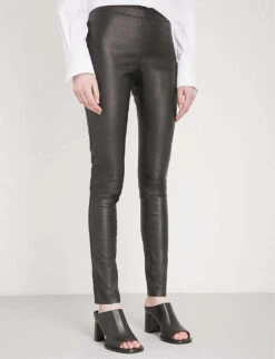 Joseph Panelled Stretch-leather Trousers -Reis Clothing Shop 793 10038 JF0001800010 BLACK ALT05