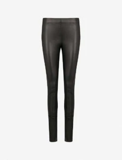 Joseph Panelled Stretch-leather Trousers