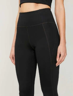 Girlfriend Collective Compressive High-rise Stretch-jersey Leggings -Reis Clothing Shop R00037901 BLACK ALT03