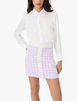 Maje Cecily Silk Shirt -Reis Clothing Shop R03630758 WHITE ALT02