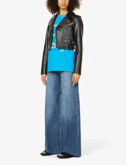 Fergus For Oxfam X Bay Garnett Vintage Cotton-jersey T-shirt -Reis Clothing Shop R03670943 BLUE ALT01