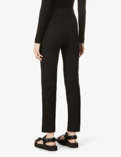 Joseph Coleman Tapered Mid-rise Cotton-blend Trousers -Reis Clothing Shop R03712973 BLACK ALT03