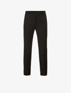 Joseph Coleman Tapered Mid-rise Cotton-blend Trousers