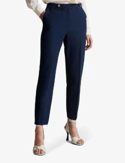 Ted Baker Mid-rise Tailored Stretch-woven Trousers -Reis Clothing Shop R03735233 NAVY ALT02