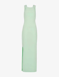 Whistles Tie Back Stretch-crepe Maxi Dress