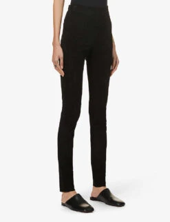 Joseph High-rise Suede Leggings -Reis Clothing Shop R03748266 BLACK ALT02