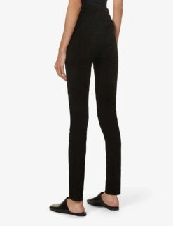 Joseph High-rise Suede Leggings -Reis Clothing Shop R03748266 BLACK ALT03