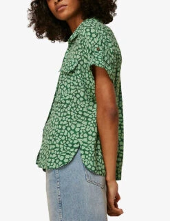 Whistles Giraffe Graphic-print Woven Shirt -Reis Clothing Shop R03756368 MULTICOLOURED ALT03