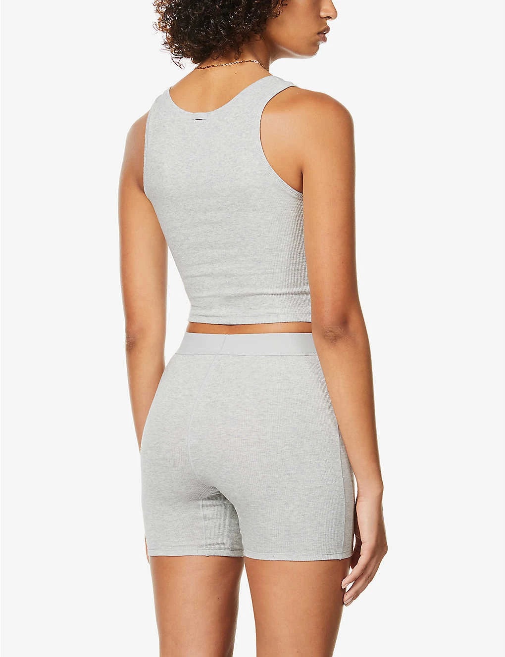 Ribbed Stretch-cotton Tank Top 4 Ribbed Stretch-cotton Tank Top - Image 4