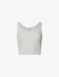 Ribbed Stretch-cotton Tank Top