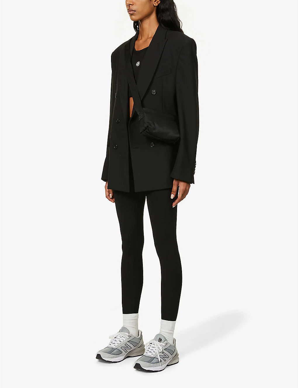 ANINE BING Blake High-rise Stretch-jersey Leggings 2 ANINE BING Blake High-rise Stretch-jersey Leggings - Image 2