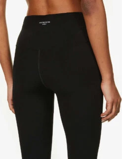 ANINE BING Blake High-rise Stretch-jersey Leggings 9 ANINE BING Blake High-rise Stretch-jersey Leggings -Reis Clothing Shop R03791783 BLACK ALT04