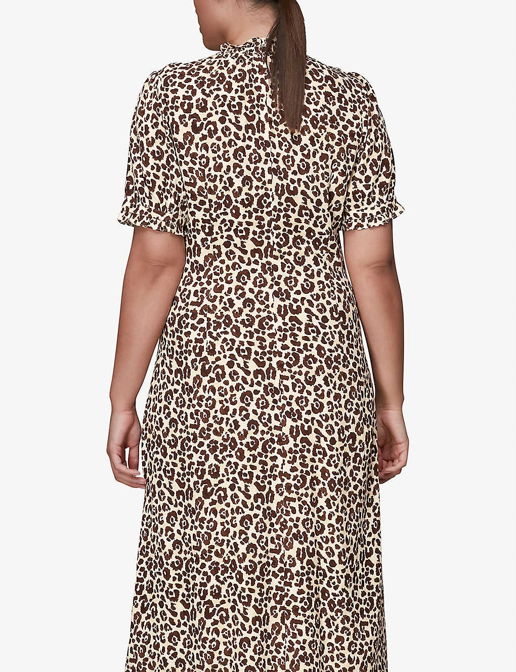 Whistles Ada Animal-print Midi Dress 3 Whistles Ada Animal-print Midi Dress - Image 3