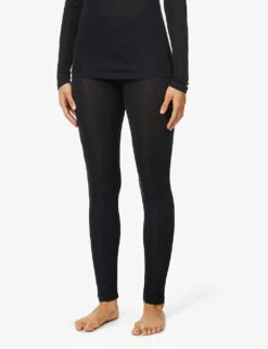 HANRO Pure Silk High-rise Silk-knit Leggings -Reis Clothing Shop R03848695 BLACK ALT02
