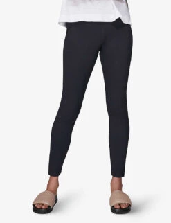Whistles Mid-rise Stretch-woven Leggings -Reis Clothing Shop R03877910 NAVY ALT02