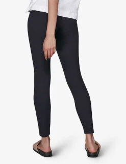 Whistles Mid-rise Stretch-woven Leggings -Reis Clothing Shop R03877910 NAVY ALT03