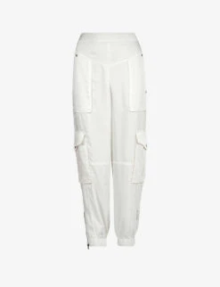 AllSaints Astarte Utility Tapered Mid-rise Recycled Polyester Cargo Trousers