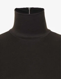 Maternity The Monica Turtleneck Stretch-jersey Maxi Dress -Reis Clothing Shop R03900527 BLACK ALT02