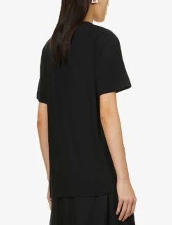 Joseph Brand-print Organic-cotton T-shirt -Reis Clothing Shop R03900777 BLACK ALT03