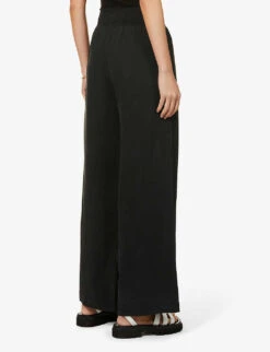 Straight-leg High-rise Woven Trousers -Reis Clothing Shop R03937755 VINTAGEBLACK ALT03