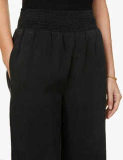Straight-leg High-rise Woven Trousers -Reis Clothing Shop R03937755 VINTAGEBLACK ALT04