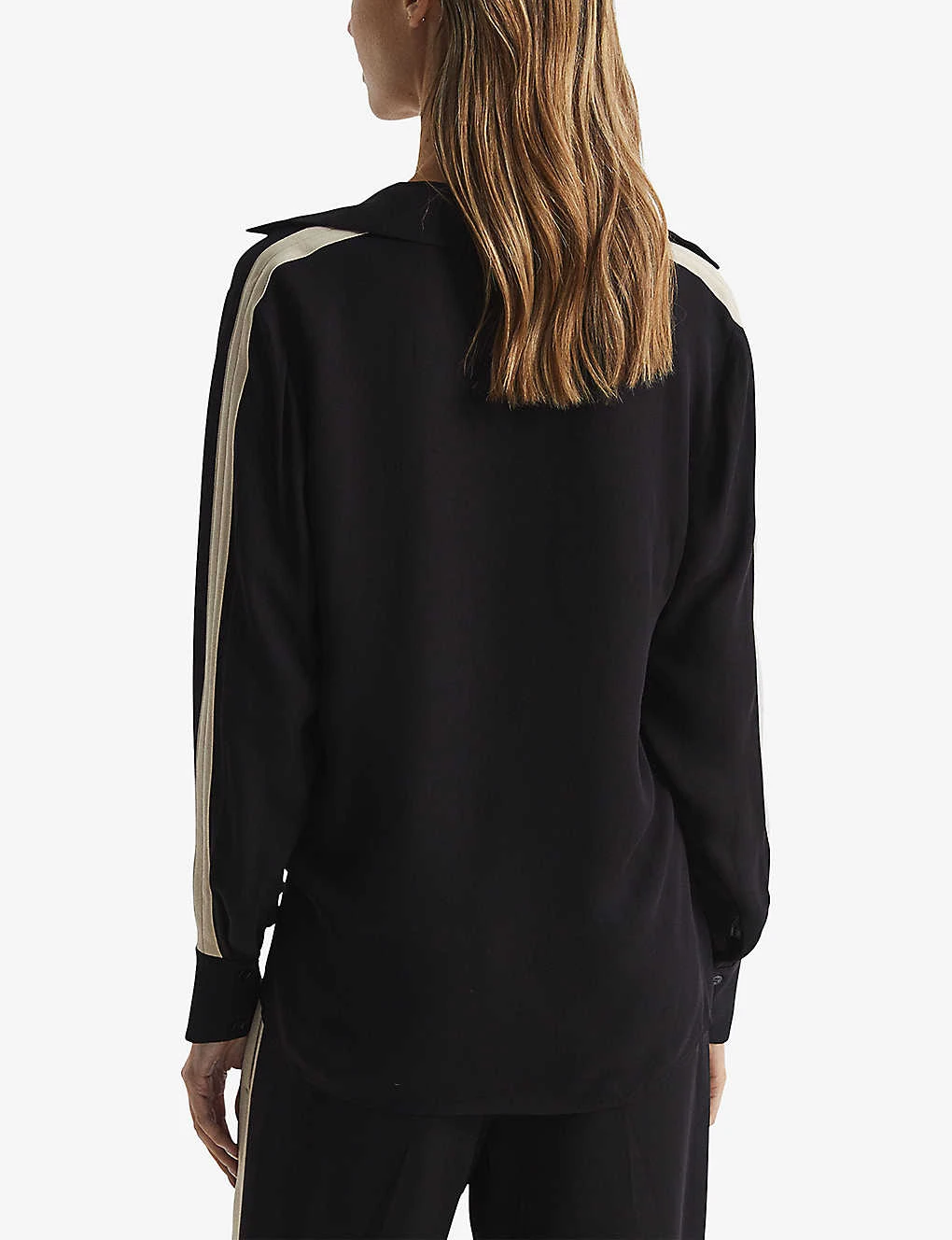 Reiss Millie Side-stripe Woven Shirt 4 Reiss Millie Side-stripe Woven Shirt - Image 4