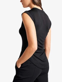 Ted Baker Brilyan Fitted Jersey Top -Reis Clothing Shop R03946262 BLACK ALT03