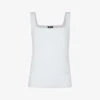 Whistles Square-neck Ribbed Cotton Vest Top