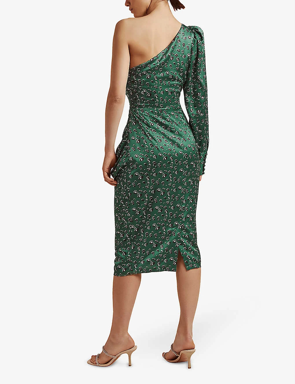 By Malina Anne Leopard-print Satin Midi Dress 4 By Malina Anne Leopard-print Satin Midi Dress - Image 4
