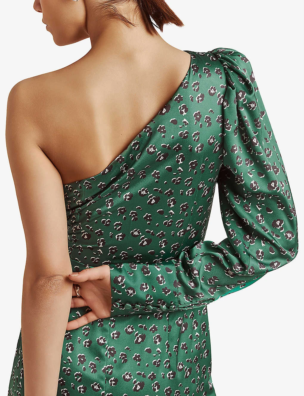 By Malina Anne Leopard-print Satin Midi Dress 5 By Malina Anne Leopard-print Satin Midi Dress - Image 5