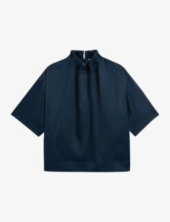 Ted Baker Lillio High-neck Satin Top
