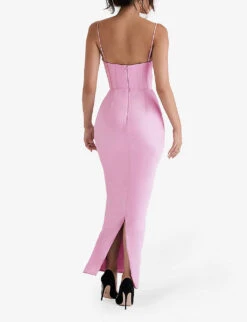 Charmaine Corset Satin Maxi Dress 8 Charmaine Corset Satin Maxi Dress -Reis Clothing Shop R04011195 PINK ALT03