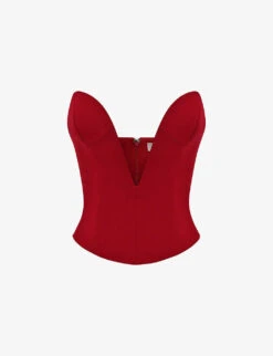 Lydia Fitted Cotton-twill Top