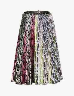 Gazania Carabiner Upcycled-polyester Midi Skirt