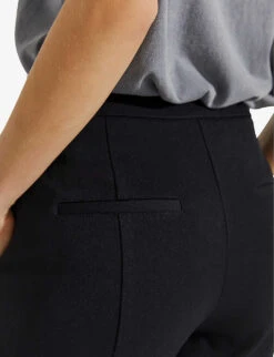 Ikks 7/8 Tapered High-rise Woven Trousers -Reis Clothing Shop R04063184 BLACK ALT04