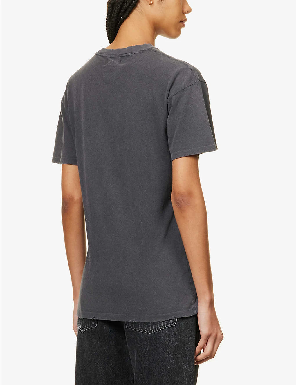 ANINE BING Vintage Logo-print Organic-cotton T-shirt 4 ANINE BING Vintage Logo-print Organic-cotton T-shirt - Image 4