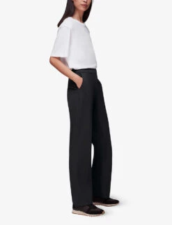 Whistles Slim-leg Ponte Woven Trousers 7 Whistles Slim-leg Ponte Woven Trousers -Reis Clothing Shop R04070384 BLACK ALT02
