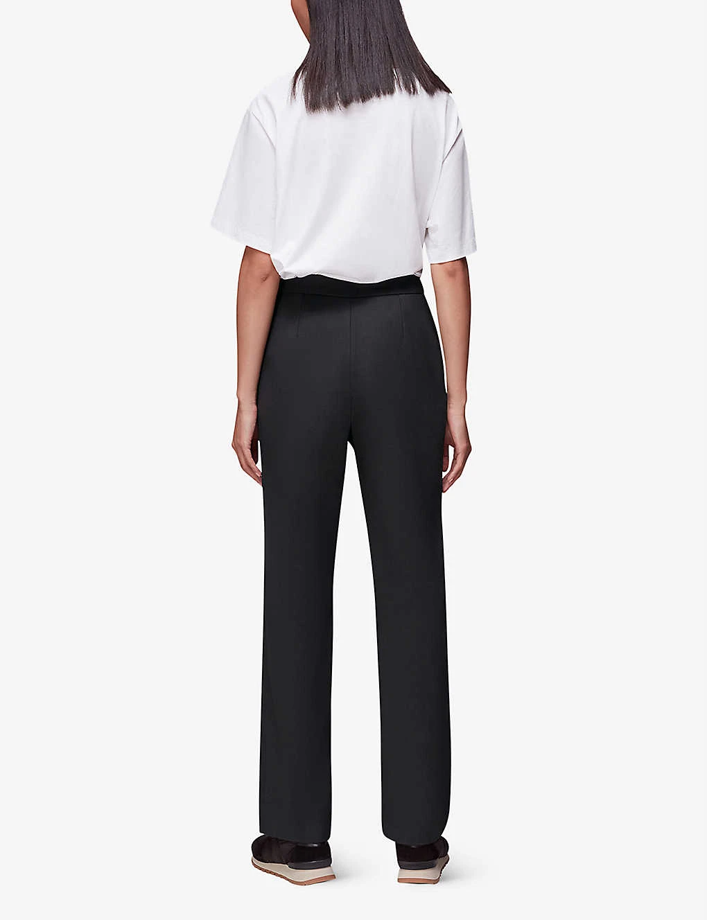 Whistles Slim-leg Ponte Woven Trousers 4 Whistles Slim-leg Ponte Woven Trousers - Image 4