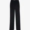 Whistles Wide-leg High-rise Velvet Trousers
