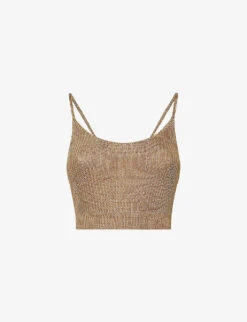 Reiss Rhianna Scoop-neck Knitted Crop Top